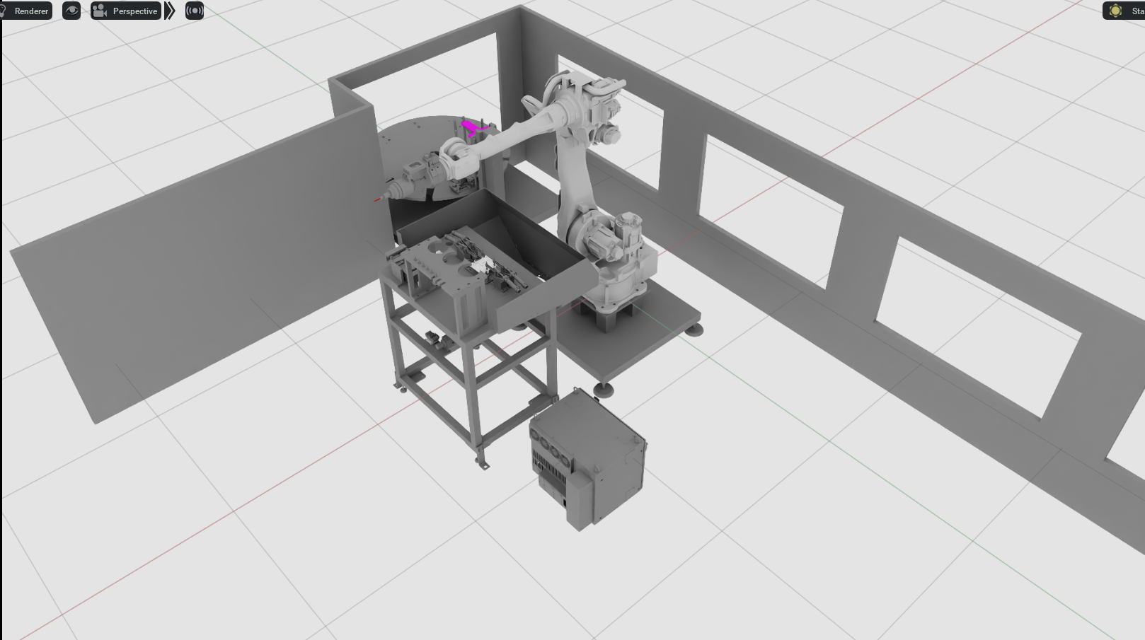 생성된 시뮬레이션 환경